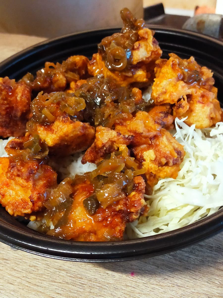 油淋鶏風唐揚げ丼【唐揚げ8個ご飯400グラム】