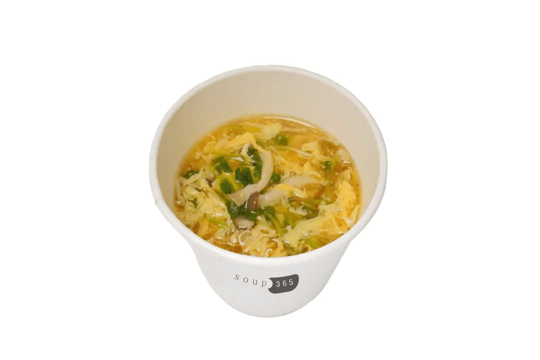 豆苗ときのこの王道たまごスープ